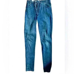 Versace Sz 4 Vintage 80's pantalone Rare Whiskered Jeans Avant Garde Designer
